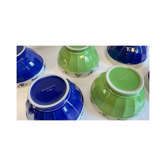 Image 1 of Set di 6 ciotole vintage in porcellana italiana Saturnia