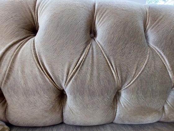 Image 1 of Chivasso Fabric Sofa With Buttons