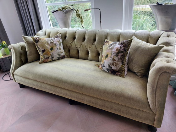 Image 1 of Chivasso Fabric Sofa With Buttons