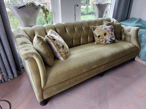 Chivasso Fabric Sofa With Buttons