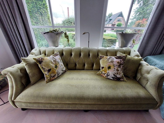 Image 1 of Chivasso Fabric Sofa With Buttons