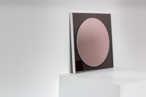 Image 1 of Mirror 'Brevete' By Knitter Duro Belgium 1970s