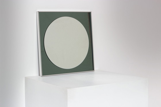 Image 1 of Mirror 'Brevete' By Knitter Duro Belgium 1970s