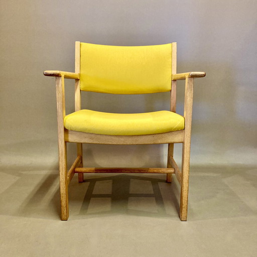 Suite of 4 Armchairs Stamped Hans Wegner "Scandinavian Design" 1960