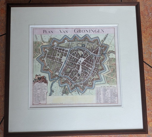 Plan Of Groningen By Christoph Weigel