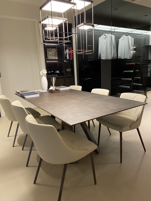 Italian Design Table With 6 Chairs