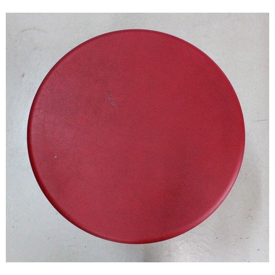 Image 1 of Vintage round chrome-plated metal Bauhaus side table by Thonet, 1940