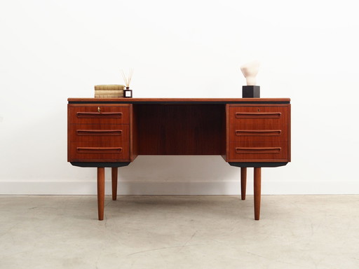 Teak Desk, Danish Design, 1960S, Designer: J. Svenstrup