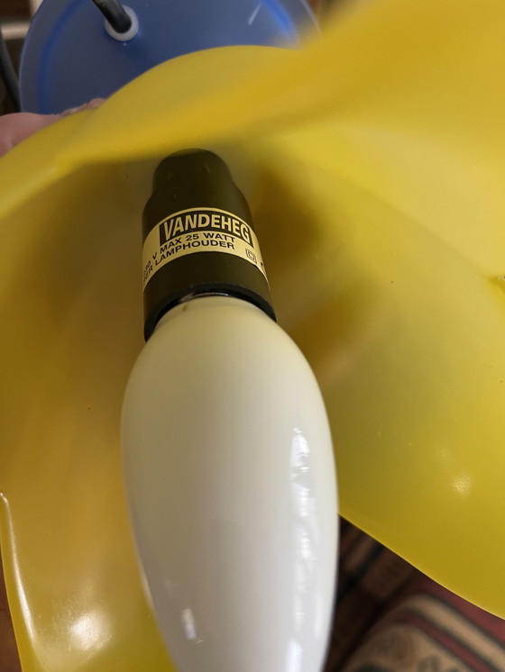 Image 1 of Design Glass Table Lamp (Van de Heg - 1980s)