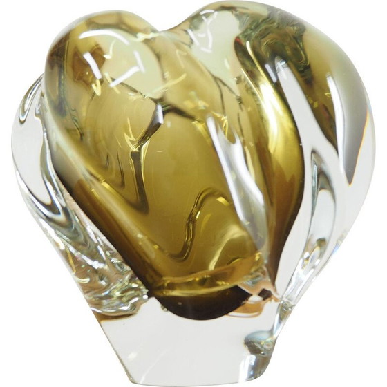 Image 1 of Vintage art glass vase by Josef Hospodka for Chribska Glassworks, Czechoslovakia 1960