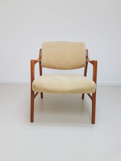 Swedish Solid Teak Chair By Inge Andersson For Bröderna, 1960s