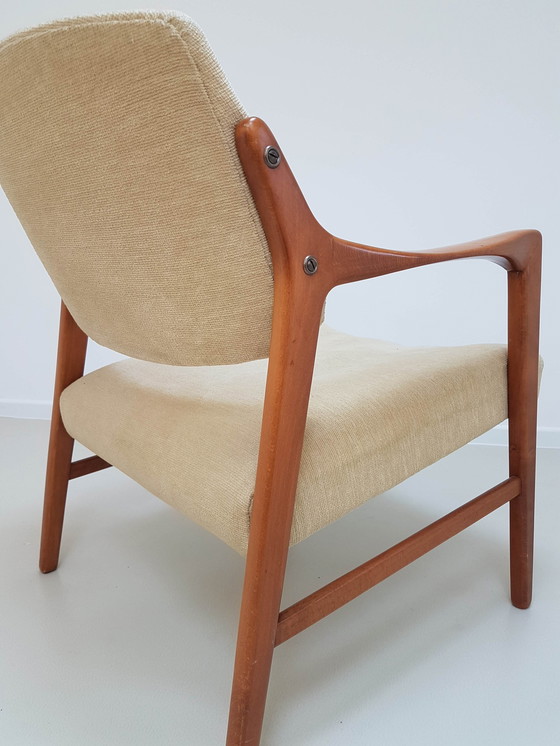 Image 1 of Swedish Solid Teak Chair By Inge Andersson For Bröderna, 1960s