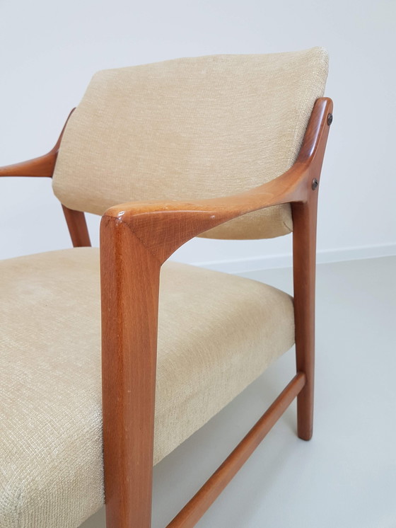 Image 1 of Swedish Solid Teak Chair By Inge Andersson For Bröderna, 1960s