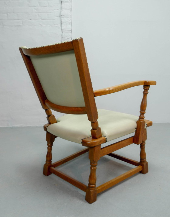 Image 1 of 4 Artifort Dutch Design Style Oak Armchairs by Theo Ruth for Artifort, 1950s