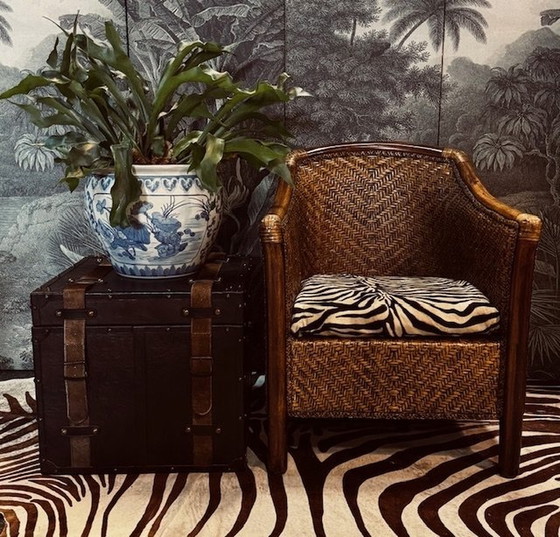 Image 1 of Burma Myanmar Cane Rattan Armchair