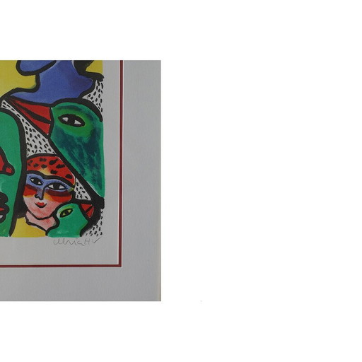 Vintage lithograph by Ulrika Hydman Vallien, 1999