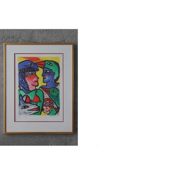 Image 1 of Vintage lithograph by Ulrika Hydman Vallien, 1999