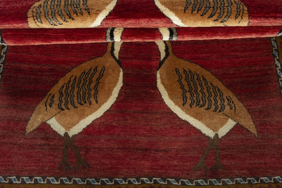 Image 1 of Alfombra nómada Gabbeh anudada a mano – 215 x 124 cm 