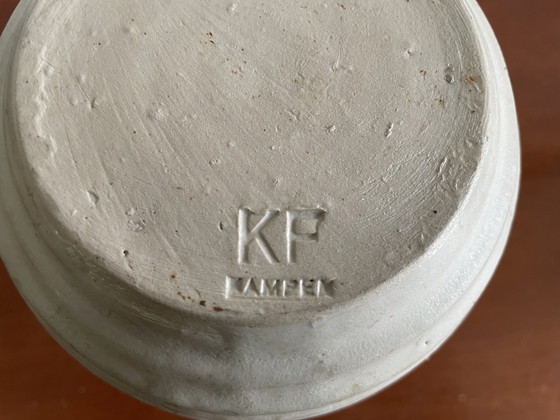 Image 1 of Klaas Fenne De Leeuw Kampen - Pottery Ribbed Vase