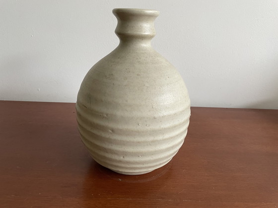 Image 1 of Klaas Fenne De Leeuw Kampen - Pottery Ribbed Vase