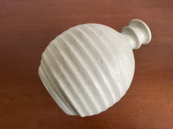 Image 1 of Klaas Fenne De Leeuw Kampen - Pottery Ribbed Vase