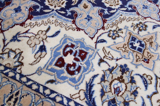 Image 1 of Original Hand-Knotted Persian Carpet Nain 9 La Fine With Silk 320 X 202 Cm Top Condition