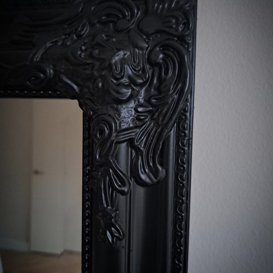 Image 1 of 2 Large Black Hotel Chic Mirrors