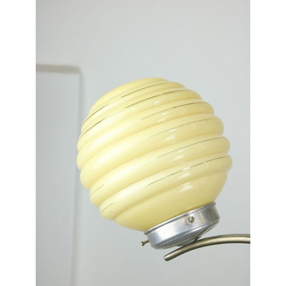 Image 1 of Vintage Art Deco ceilling lamp with yellow sphere, Italy