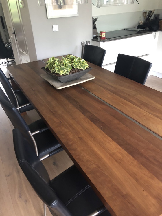 Image 1 of Bert Plantagie dining table with 6 chairs