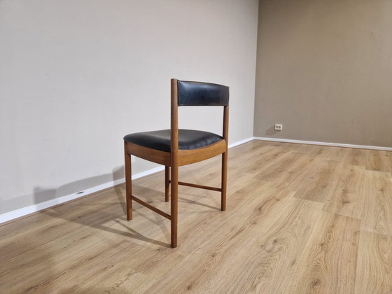 Image 1 of 4x Vintage Ah. Mcintosh 1970 - Sedie - Legno di teak - Pelle