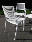 4 chaises Fast Easy blanches empilables