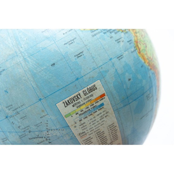 Image 1 of Vintage globe, Czechoslovakia 1970