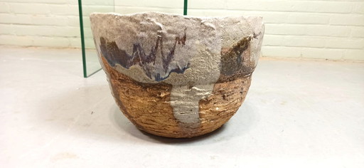 handmade ceramic wabi sabi bowl / pot