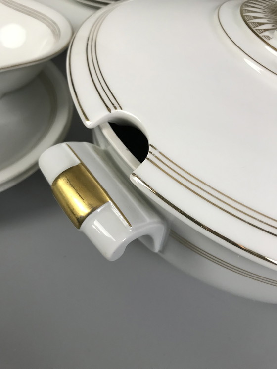 Image 1 of Art Deco porcelain dinner service for 10 persons Arzberg Bavaria