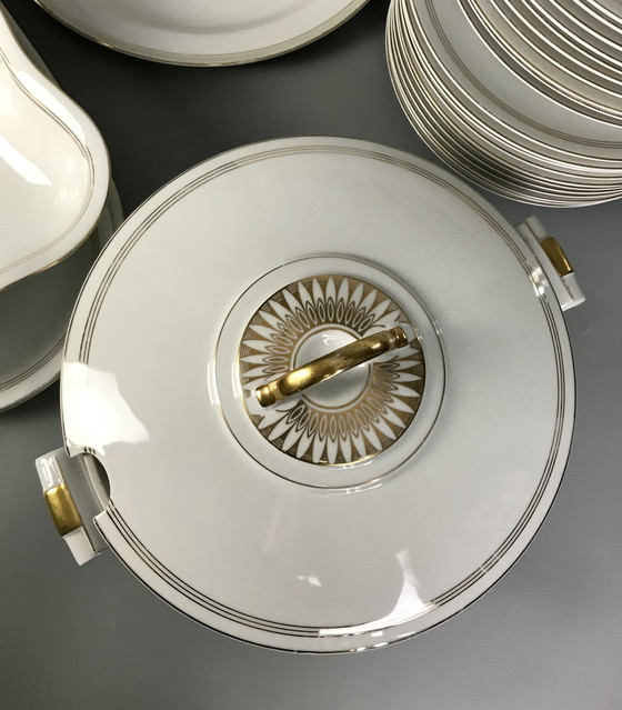 Image 1 of Art Deco porcelain dinner service for 10 persons Arzberg Bavaria