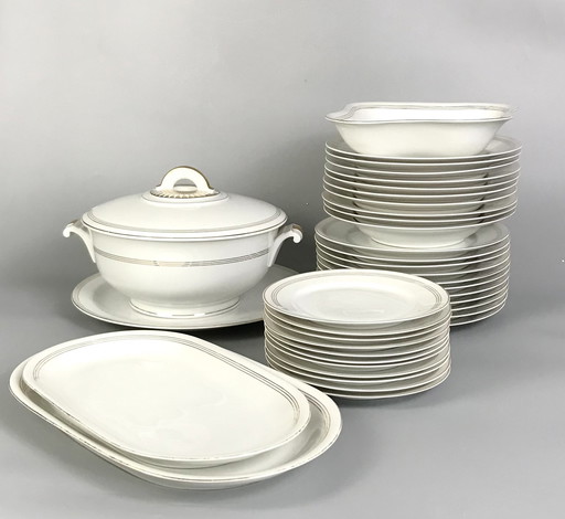 Art Deco porcelain dinner service for 10 persons Arzberg Bavaria