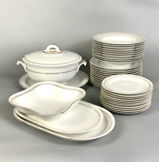 Art Deco porcelain dinner service for 10 persons Arzberg Bavaria