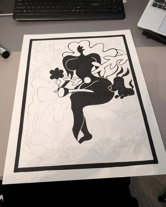 Image 1 of 40X50Cm | Original Drawing (Signed 1/1) | Samson & Bertje
