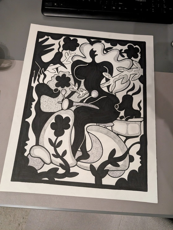 Image 1 of 40X50Cm | Original Drawing (Signed 1/1) | Samson & Bertje
