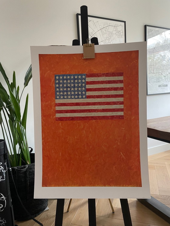 Image 1 of Jasper Johns (American, Born 1930), Flag On Orange Field, 1957, Copyright Jasper John/Vaga, New York/Vg Bild-Kunst, Bonn 2013, 