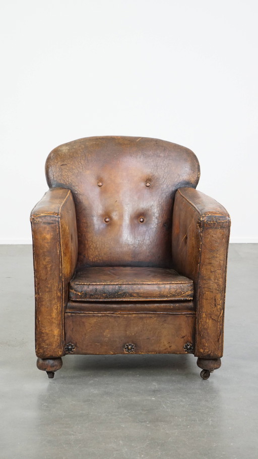 Sheepskin Armchair On Wheels