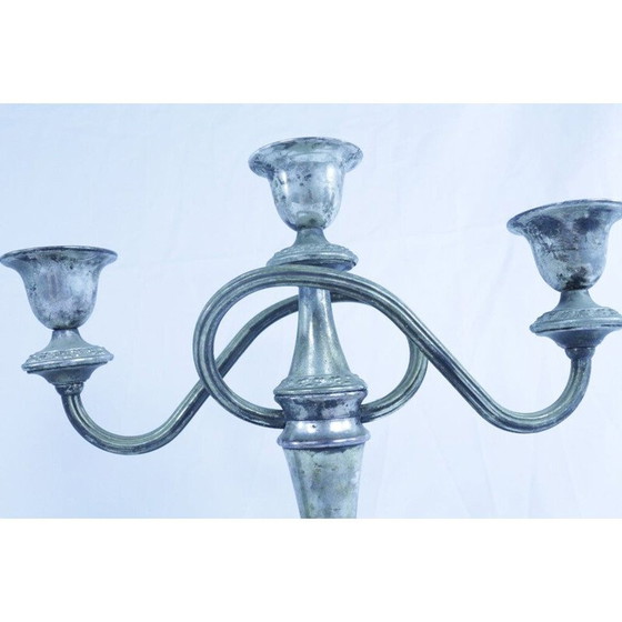 Image 1 of Pair of vintage silver plated candle holders by Ianthe, England