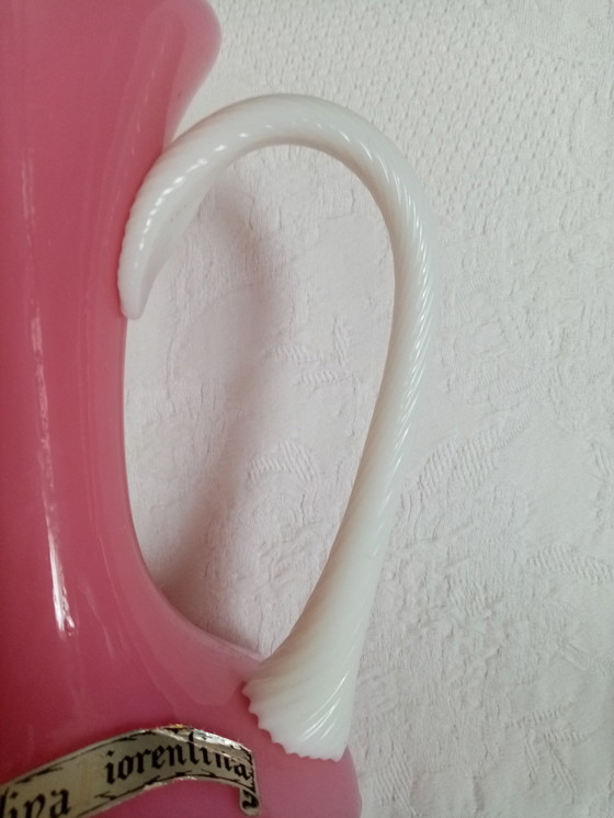 Image 1 of Opalina Glass Jug Fiorentina Florence/Stelvia 50S(37Cm)