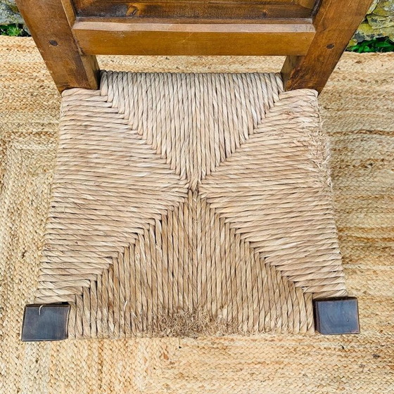 Image 1 of Coppia di sedie vintage in legno e paglia