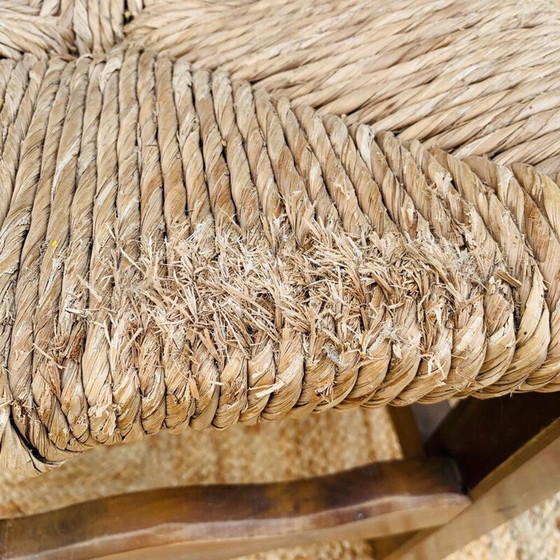 Image 1 of Coppia di sedie vintage in legno e paglia