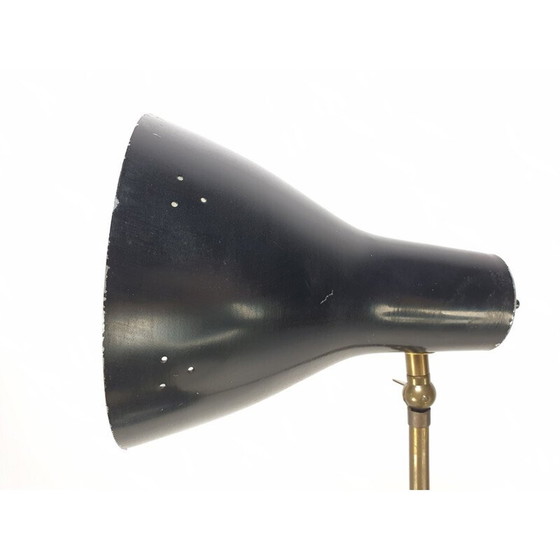 Image 1 of Tavolino vintage con 3 applique luminose regolabili, Italia 1960