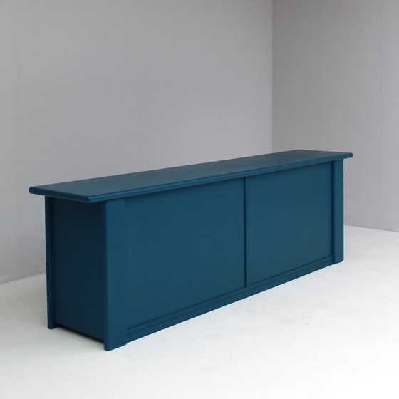 Image 1 of Buffet italien bleu en noyer