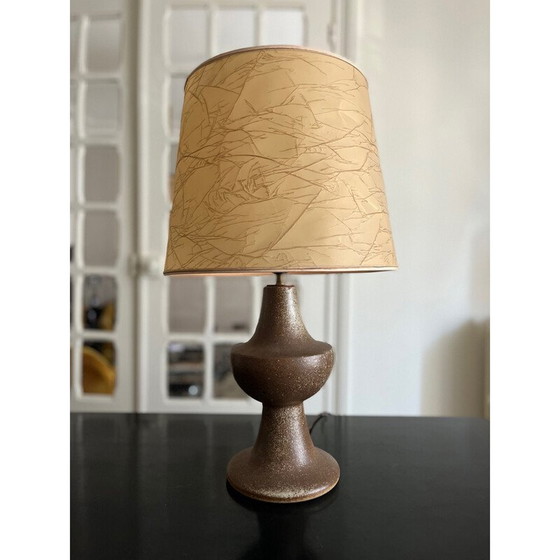 Image 1 of Vintage brutalist sandstone lamp