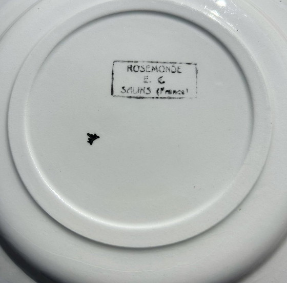 Image 1 of Rosemonde Dessert Plates from La Faïencerie Salins