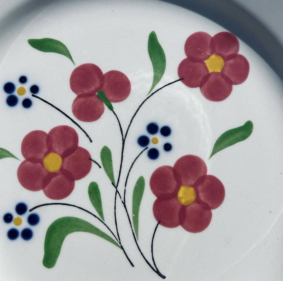 Image 1 of Rosemonde Dessert Plates from La Faïencerie Salins